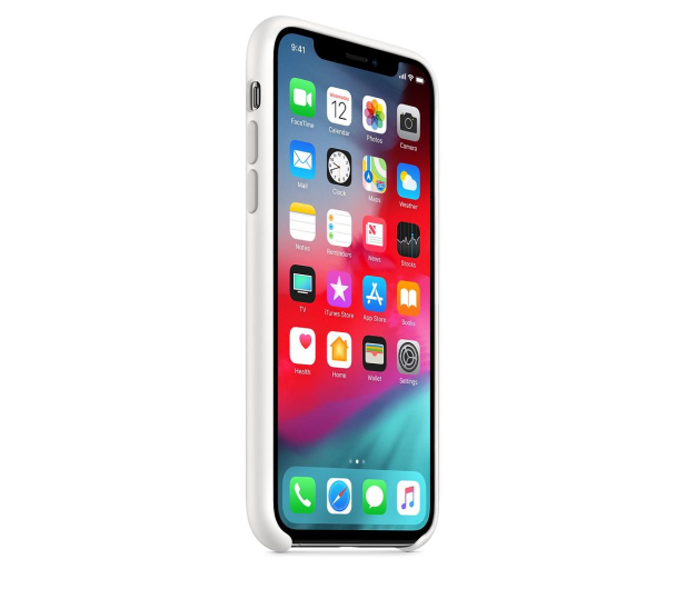 Etui Silicone Case do iPhone XS biale - 449538 - zdjęcie 2